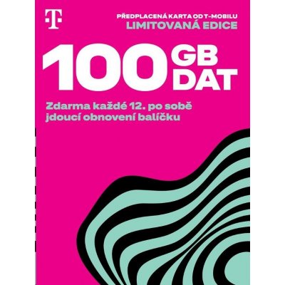 PŘEDPLACENÁ T-MOBILE SIM KARTA 100 GB DAT – Zboží Živě