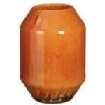Skleněná váza Mica LIRIA, průměr 21 cm, oranžová – Hledejceny.cz