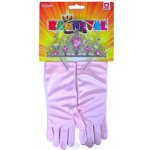 RAPPA Sada princezna rukavice s korunkou růžová – Zboží Dáma