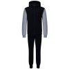 Donnay Fleece Zip Tracksuit Navy