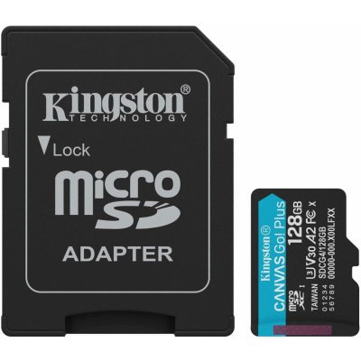 Kingston Canvas Go Plus A2 Micro SDXC 128GB SDCG4/128GB – Sleviste.cz