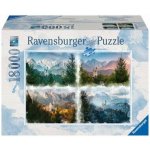 RAVENSBURGER Neuschwanstein ve čtyřech ročních obdobích 18000 dílků – Hledejceny.cz