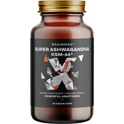 Brainmax Super Ashwagandha extrakt KSM-66 50 kapslí – Hledejceny.cz