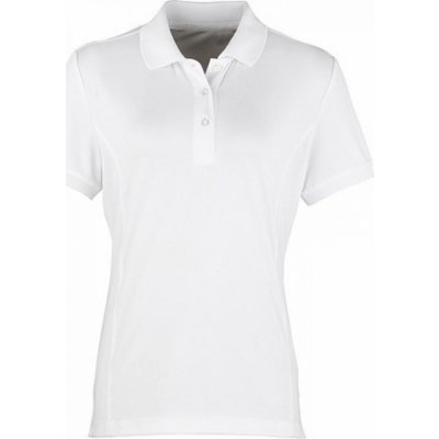 Premier Workwear Prodloužená Coolchecker Piqué bílá