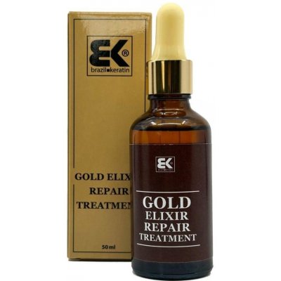 Brazil Keratin Gold Elixir Repair Teatment 50 ml – Zbozi.Blesk.cz