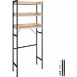 Casaria Závěsná polička do koupelny BAMBOO. 28,5x10x70cm, 3 police, hnědá 107928 – Zboží Dáma