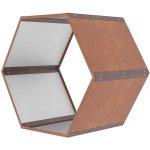 G21 Přístřešek na dřevo HEX 53 - 92 x 60 cm, hnědý – Zboží Mobilmania