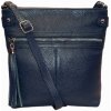 Kabelka Vera Pelle dámská kožená crossbody kabelka tmavě modrá 1660 D 26 BLUE