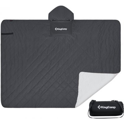 King Camp Víceúčelová pikniková deka s kapucí KP2101 Multipurpose raincoat černá – Zboží Mobilmania