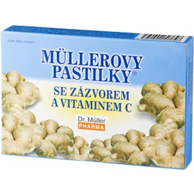 Dr. Müller Müllerovy pastilky se zázvorem a vitaminem C 12 ks – Zboží Mobilmania