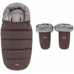 Petite&Mars Set zimní Comfy 4v1 + rukavice na kočárek Fjora Rich Brown – Zboží Mobilmania