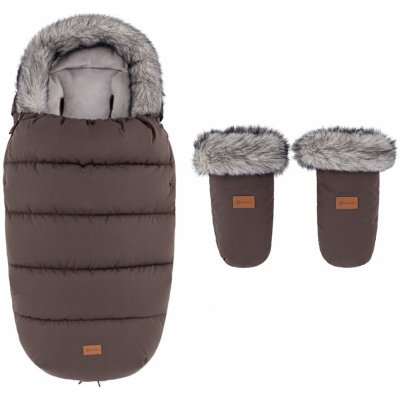 Petite&Mars Set zimní Comfy 4v1 + rukavice na kočárek Fjora Rich Brown – Zboží Mobilmania