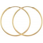 Gemmax Jewelry zlaté kruhy hladké žluté zlato GLEYN356346 – Zboží Mobilmania