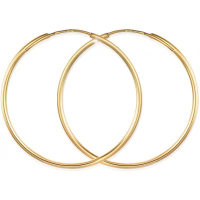 Gemmax Jewelry zlaté kruhy hladké žluté zlato GLEYN356346 – Zboží Mobilmania