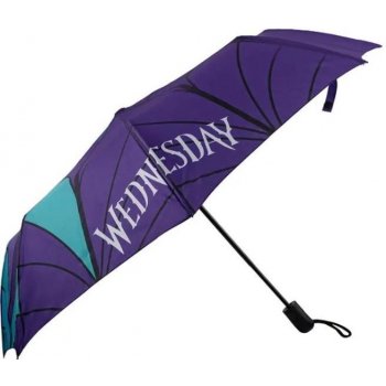 Wednesday Stained Glass deštník skládací fialový