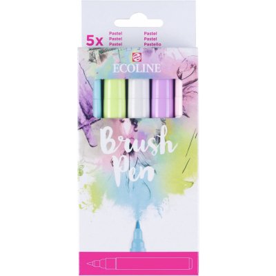 Ecoline Brush Pen Pastelové odstíny 5 ks – Zbozi.Blesk.cz