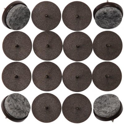 VOREL Podložka plastová s plstí na hřebíku 17mm,16ks, TO-74920 – Zboží Mobilmania