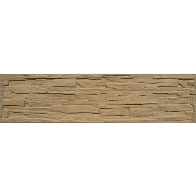Betonová deska plotová, jednostranná – 200 x 50 cm štípaný kámen - pískovec – Hledejceny.cz