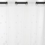 Atmosphera for Kids Dětská záclona vyšívané bílé hvězdy 140 x 240 cm – Sleviste.cz