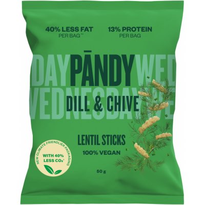 Pandy Lentil Chips kopr/pažitka 50 g – Sleviste.cz