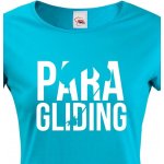 Dámské tričko s motivem paragliding Modrá – Zboží Mobilmania