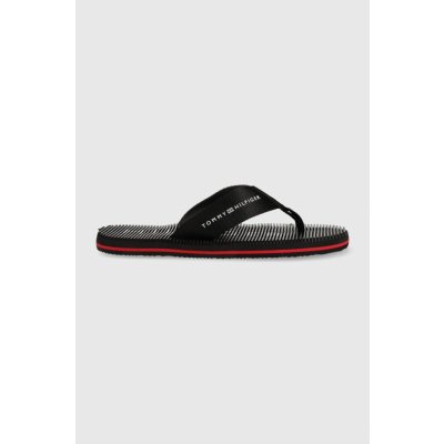 Tommy Hilfiger Žabky MASSAGE FOOTBED BEACH SANDAL pánské černá – Zbozi.Blesk.cz