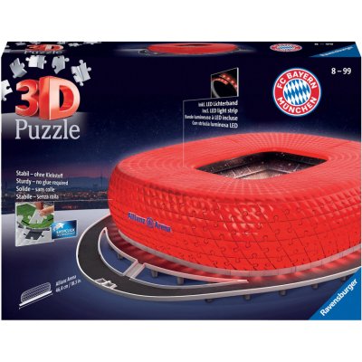 Ravensburger 3D puzzle svítící Allianz Arena 216 ks – Hledejceny.cz