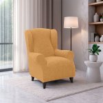 Nueva Textura strečový potah na křeslo ušák Rubinia zlatá 70 - 95 cm – Zboží Mobilmania