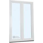 Kömmerling balkonové dveře 70 AD O+OS klapačka pravé bílá 120 x 220 cm jednostranná klika + madýlko + PVC rám – Hledejceny.cz