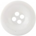 Knoflík čtyřdírkový - 48" - 30,48mm - vysoký lesk - různé barvy Knoflík čtyřdírkový - vysoký lesk: Bílá – Zboží Dáma