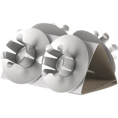 Bodec na kónickou svíčku kov matná stříbrná 4 ks – Zboží Dáma