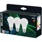 Bellalux 3x LED žárovka E27 A60 8.5W = 60W 806lm 4000K Neutrální bila 200° – Hledejceny.cz