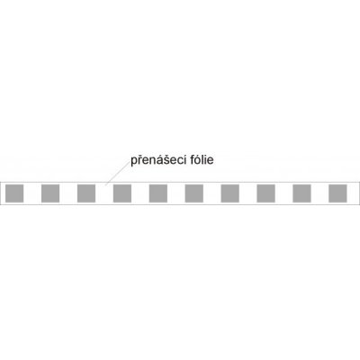 Varovné pásky na skleněné výplně - kostičky (šedá barva oracal071-grau) | Samolepka, 100x5 cm