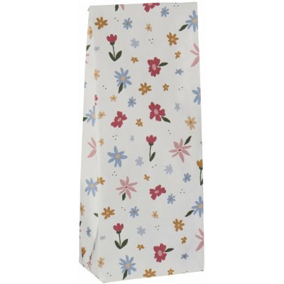 Ib Laursen Papírový sáček Flower meadow 30,5 cm – set 5 ks, růžová barva, multi barva, papír – Zboží Dáma