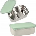 BEABA ® Nerezový box na svačinu velvet šedá/malinově zelená – Zboží Dáma