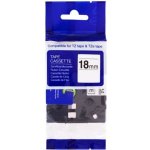 Páska do tiskárny PrintLine za Brother HSe-241 Páska do tiskárny, pro tiskárny štítků, kompatibilní s Brother HSe-241, pro Brother P-touch E300, E550, E550WVP, H300, 18mm, černý tisk, bílý podklad PLT – Zboží Živě