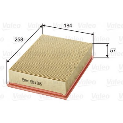 Vzduchový filtr VALEO 585016 – Hledejceny.cz