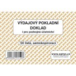 Optys 1315 Výdajový pokladní doklad A6 samopropisovací 50 listů – Hledejceny.cz