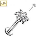 Šperky4U zlatý piercing do brady labreta zl01248-1206-WG – Hledejceny.cz