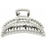 Metalický kuličkový skřipec na vlasy Barva: stříbrná – Hledejceny.cz