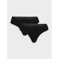 4F PANTIES (2pack) Dámské tanga US S 4FWSS24UPTSF018 DEEP BLACK