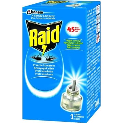 Raid elektrický odpařovač s náplní eukalyptus proti komárům 45 nocí 27 ml