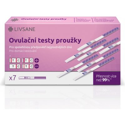 Livsane Test ovulační plodné dny proužky 7 ks – Zboží Dáma