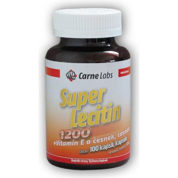 Carne Labs Super Lecitin 1200 + Vitamín E + česnek 100 kapslí