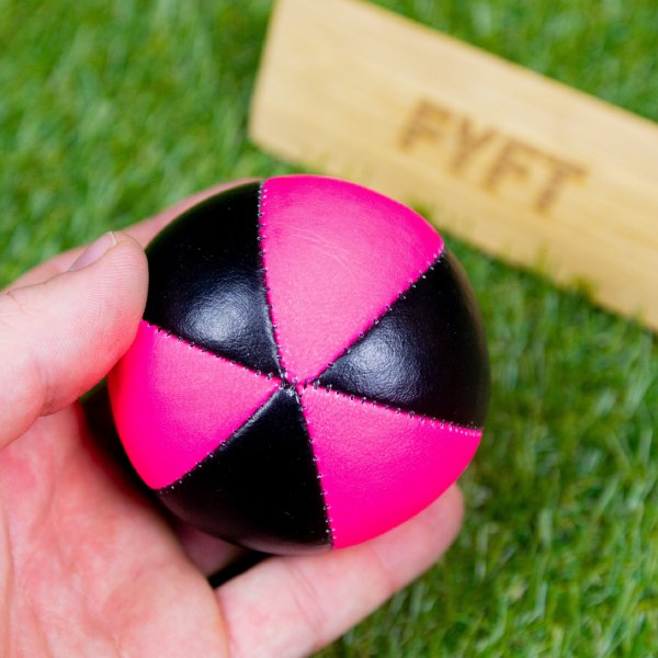 Ostatní společenská hry 6panel UV míček na žonglování JuggleDream Černá růžová