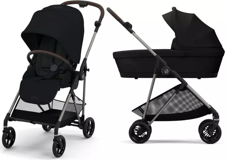 Cybex Melio New Kombinovaný RámTaupe Moon Black 2023