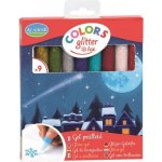 Třpytivá kreativní lepidla na sklo Zimní království 9 ks – Zboží Dáma