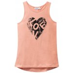 Winkiki Kids Wear dívčí tílko Love pudrová – Sleviste.cz