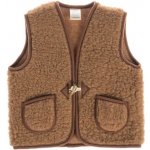 Jako v peřince dětská vlněná vesta z ovčí vlny hnědá – Zbozi.Blesk.cz