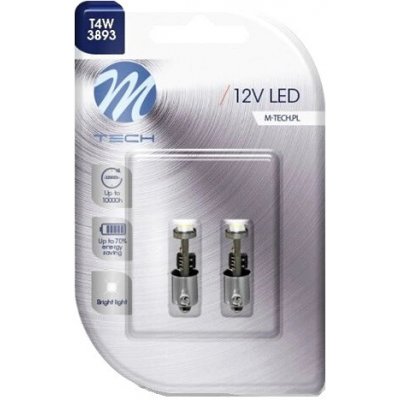 M-Tech LED T4W BA9S 12V 0.7W 3XSMD5050 | Zboží Auto